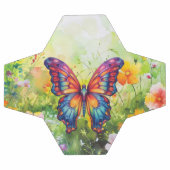 Butterfly Blue Orange Wings Fußball (Flach)