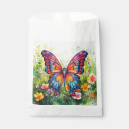 Butterfly Blue Orange Wings Geschenktütchen