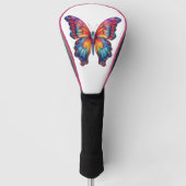 Butterfly Blue Orange Wings Golf Headcover (Vorderseite)