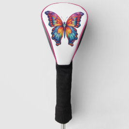 Butterfly Blue Orange Wings Golf Headcover