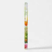 Butterfly Blue Orange Wings iPhone Hülle (Linke Seite)