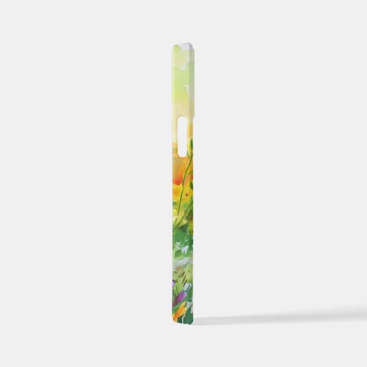 Butterfly Blue Orange Wings iPhone Hülle (Rechte Seite)