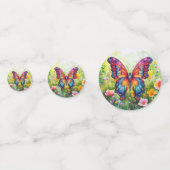 Butterfly Blue Orange Wings Konfetti (Vorderseiten)