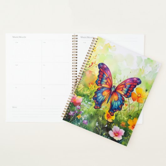 Butterfly Blue Orange Wings Planer (Anzeige)