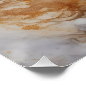 Butterfly Blue Orange Wings Poster (Ecke)