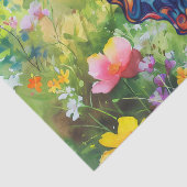 Butterfly Blue Orange Wings Seidenpapier (Detail)