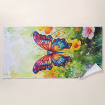 Butterfly Blue Orange Wings