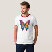 Butterfly Blue Orange Wings T-Shirt (Vorne ganz)