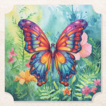 Butterfly Blue Orange Wings