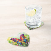 Butterfly Blue Orange Wings Untersetzer (Vor Ort)