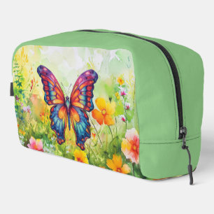 Butterfly Blue Orange Wings Waschbeutel