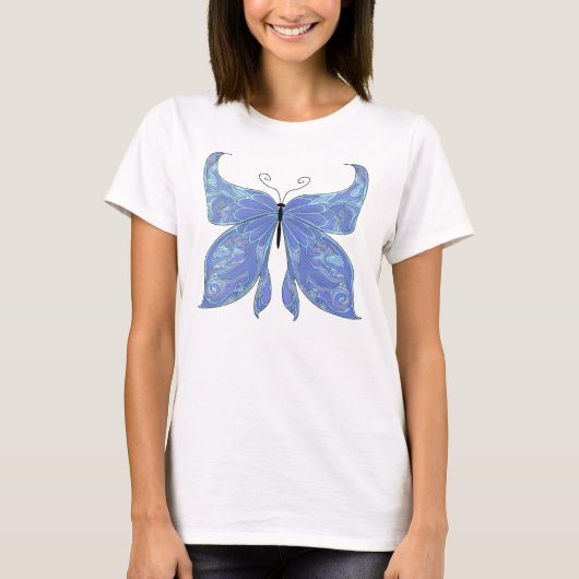 Butterfly Blue T-Shirt (Vorderseite)
