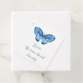 Butterfly Blues Geschenk Tag Geschenkanhänger (Beispiel)