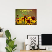 Butterfly Blume Bible Scripting Poster (Heimbüro)