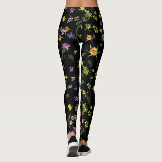 Butterfly-Blume Leggings (Rückseite)