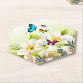 Butterfly Blume Paper Untersetzer (angewinkelt)