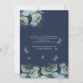 Butterfly Blumengarten 16 . Geburtstag Einladung (Rückseite)