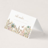 Butterfly Boho Foliage Tischnummer (Vorderseite)