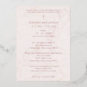 Butterfly Botanische Beerdigung Loved One verstorb Folieneinladung (Rückseite)