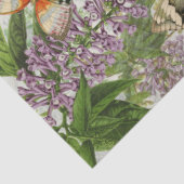 Butterfly Botanischer Blumengarten Blumendekoupage Seidenpapier (Ausschnitt)