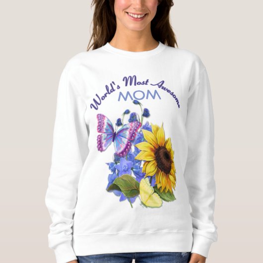 Butterfly Bouquet für Mama Sweatshirt (Vorderseite)