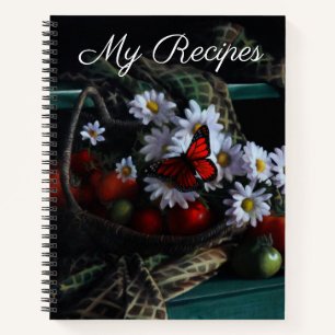 Butterfly-Bouquet Meine Rezepte Notizblock