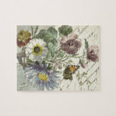 Butterfly Bouquet Vintages Puzzle (Horizontal)