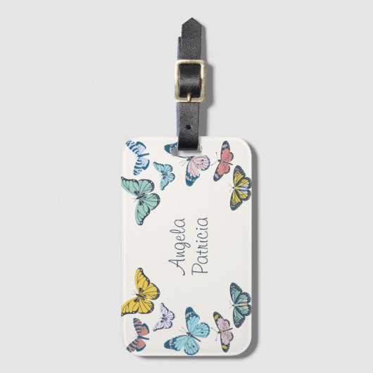 Butterfly-Brauch Gepäckanhänger (Vorderseite Vertikal)