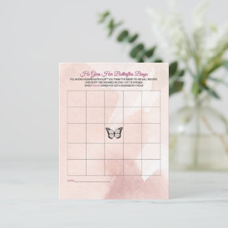 Butterfly Brautparty Bingo