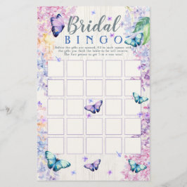 Butterfly Brautparty Bingo Spiel