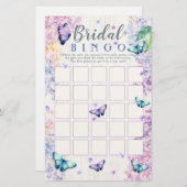 Butterfly Brautparty Bingo Spiel (Vorne/Hinten)
