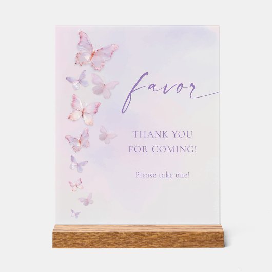 Butterfly Brautparty Gefallen Acrylschild