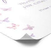Butterfly Brautparty Gefallen Poster (Ecke)