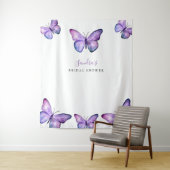 Butterfly Brautparty Hintergrund Minimalistisch Li Wandteppich (Beispiel)