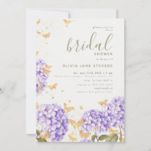Butterfly Brautparty Hydrangea Gold Romantik