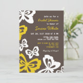 Butterfly-Brautparty und Einladung zur Hochzeit (Stehend Vorderseite)