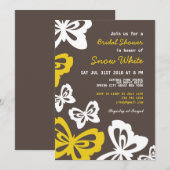 Butterfly-Brautparty und Einladung zur Hochzeit (Vorne/Hinten)