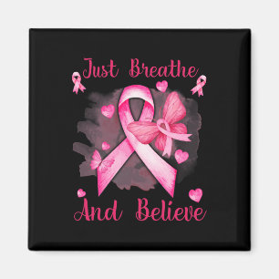 Butterfly Breathe und Glaube an Brustkrebs Magnet