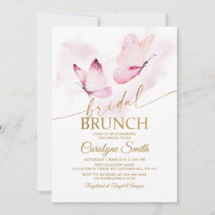 Butterfly Bridal Brunch Brautparty Einladung