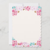 Butterfly Bridal Dusche Einladung (Rückseite)