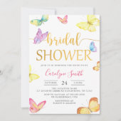 Butterfly Bridal Dusche Einladung (Vorderseite)