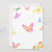 Butterfly Bridal Dusche Einladung (Rückseite)