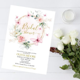 Butterfly Bridal Dusche Einladung
