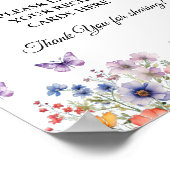 Butterfly bridalLass dein Rezept-Brautparty Poster (Ecke)