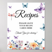 Butterfly bridalLass dein Rezept-Brautparty Poster (Vorne)