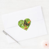 Butterfly Bright Heart Shaped Sticker (Umschlag)