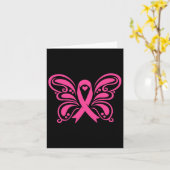 Butterfly-Brustkrebs-Bewusstsein Karte (Gelbe Blume)