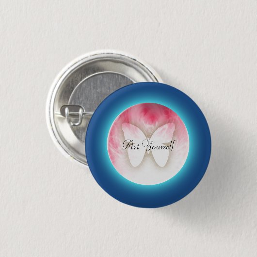 Butterfly Bubbles Button (Vorne & Hinten)