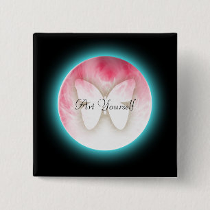 Butterfly Bubbles Button