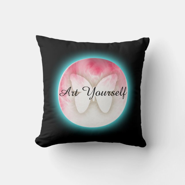 Butterfly Bubbles Kissen (Vorderseite)